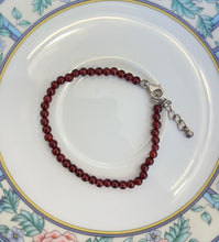Încarcă imaginea în vizualizatorul Galerie, Brățară vintage din argint 925 și granat, cca. anii ‘90
