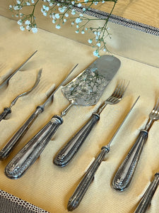 Set tacamuri Art Nouveau - Argint 800 - pentru 6 persoane