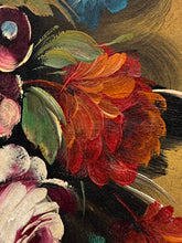 Încarcă imaginea în vizualizatorul Galerie, Tablou vintage &quot;Fiori&quot; - Virgilio, 1967, ulei pe pânză
