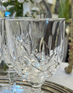 Set vintage de 6 pahare din cristal, cca. anii ‘70
