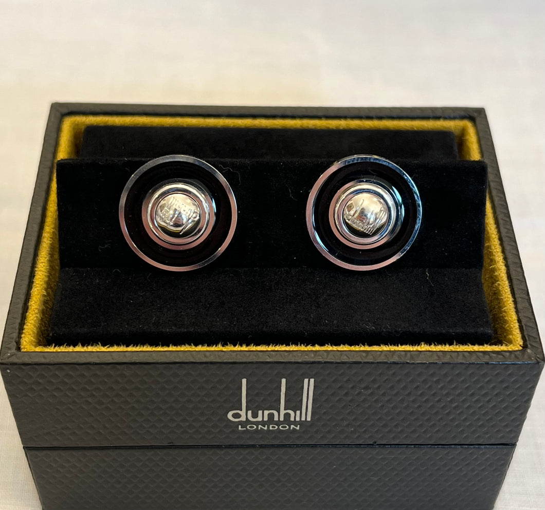 Butoni de cămașă Dunhill din argint 925, cca. anii ‘90