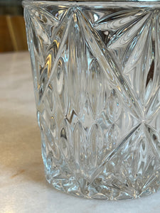 Recipient vintage din cristal și argint 800, cca. anii ‘30
