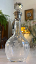 Încarcă imaginea în vizualizatorul Galerie, Decantor mini din cristal masiv si Argint - anii ‘1920
