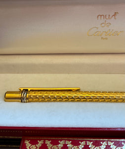 Stilou Cartier placat cu aur 18 K