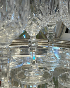 Set vintage de 6 pahare din cristal, cca. anii ‘70