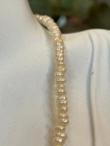 Colier vintage din perle de cultură și aur 14K