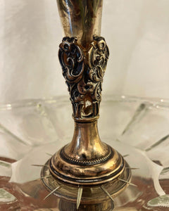 Soliflora vintage “flaut baroc” detalii argint