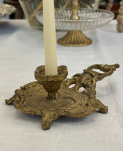 Încarcă imaginea în vizualizatorul Galerie, Sfeșnic vintage din bronz, cca. anii ‘50
