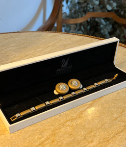 Set Swarovski placat cu aur, cca. anii ‘80