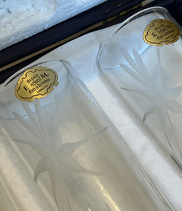 Set pahare de cristal și argint, Italia