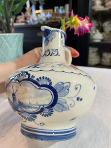 Vaza mini ceramica Delft